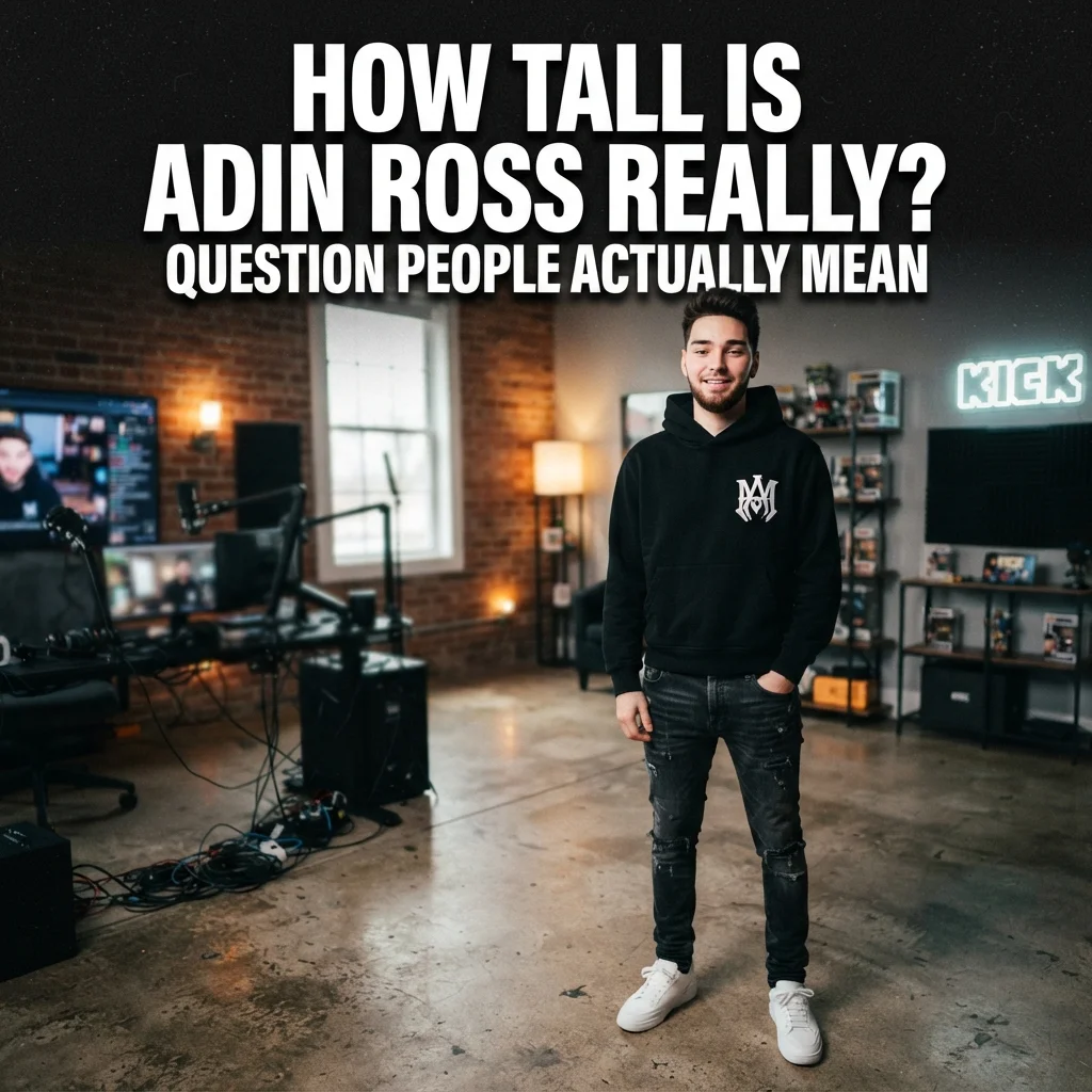 How tall is Adin Ross really with reported height and simple height comparisons