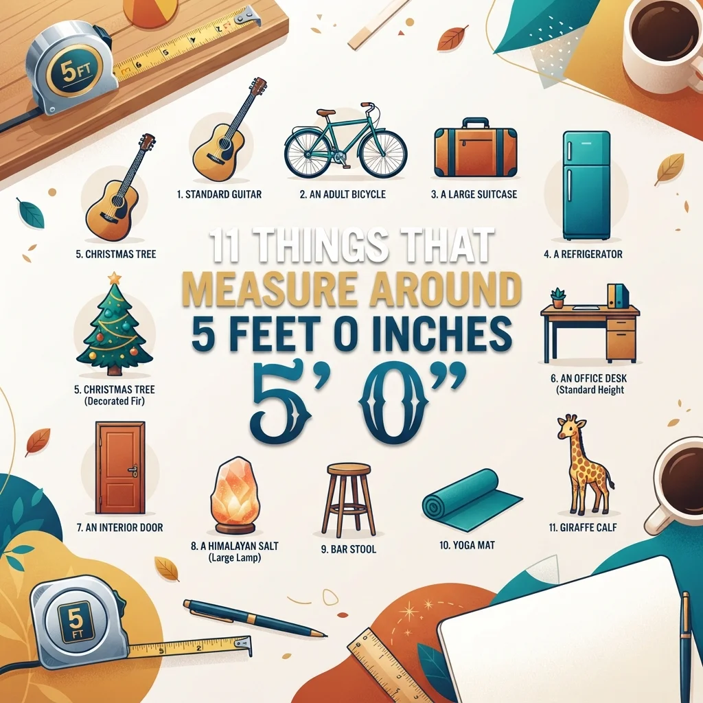 11 things that measure around 5 feet 0 inches with everyday height comparisons