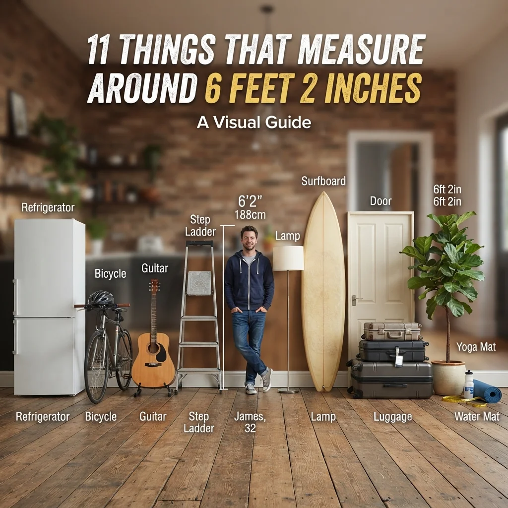 11 things that measure around 6 feet 2 inches with everyday height comparisons