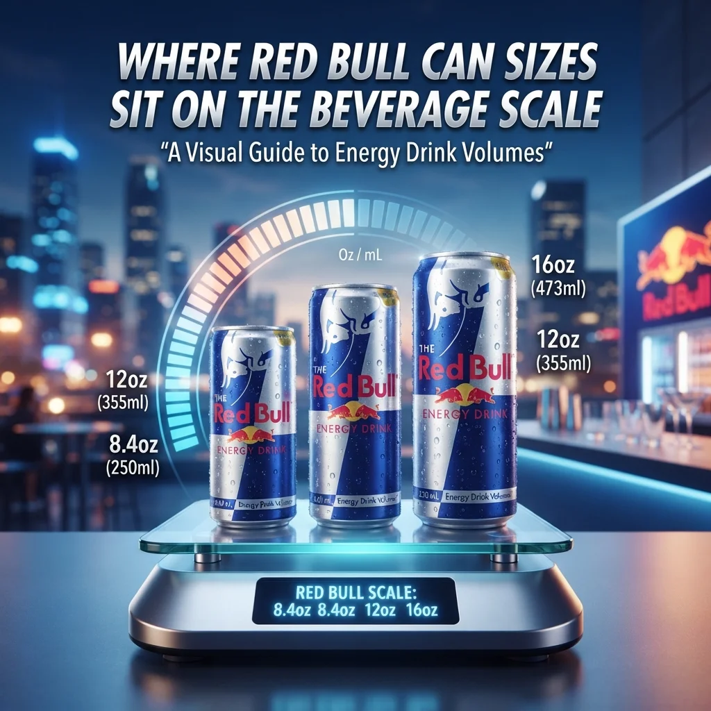 Red Bull can height converted into inches, centimeters, feet, and other units