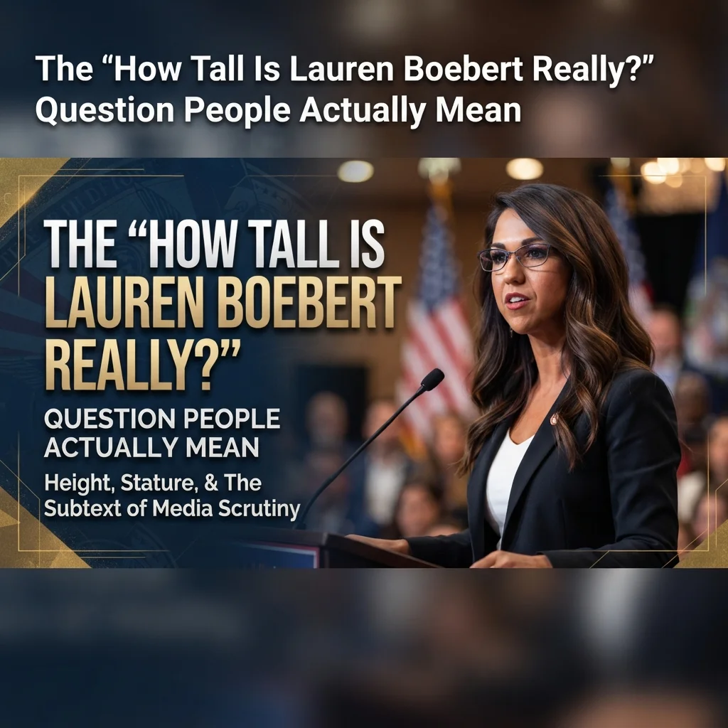 ow tall is Lauren Boebert really with reported height and simple comparisons