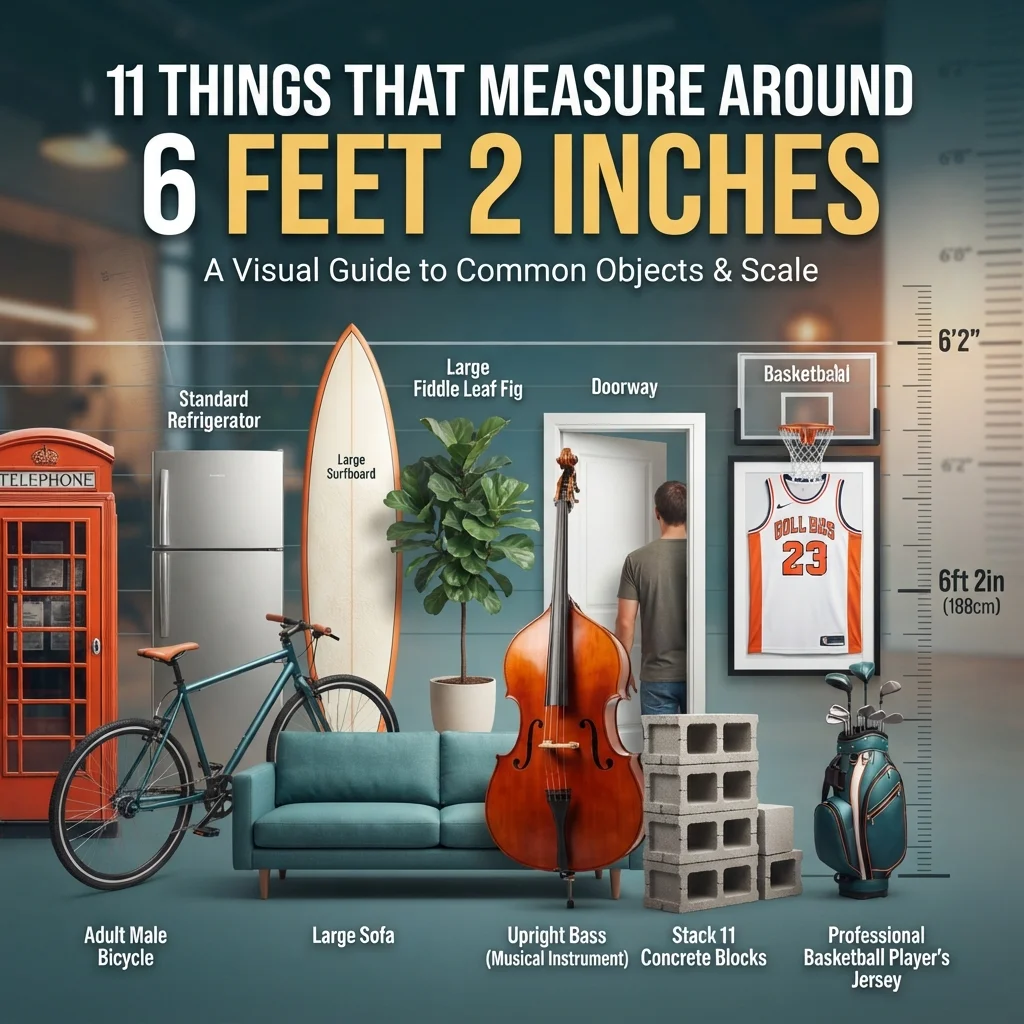 11 things that measure around 6 feet 2 inches with everyday height comparisons
