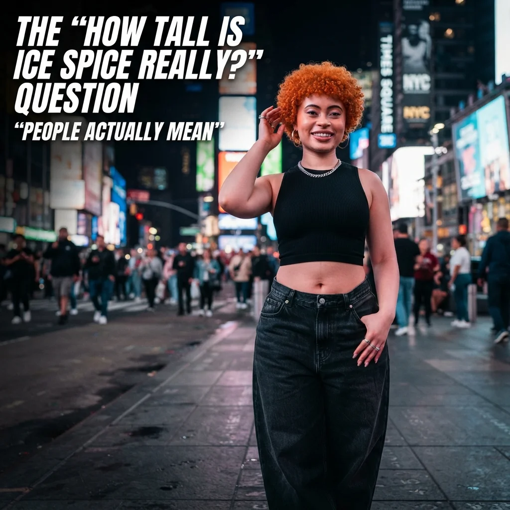 How tall is Ice Spice really with reported height and simple height comparisons