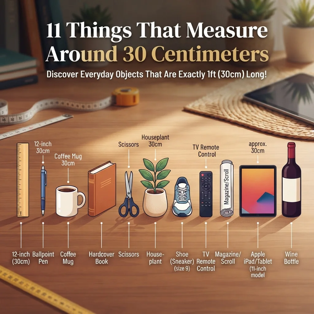 11 everyday things that measure around 30 centimeters