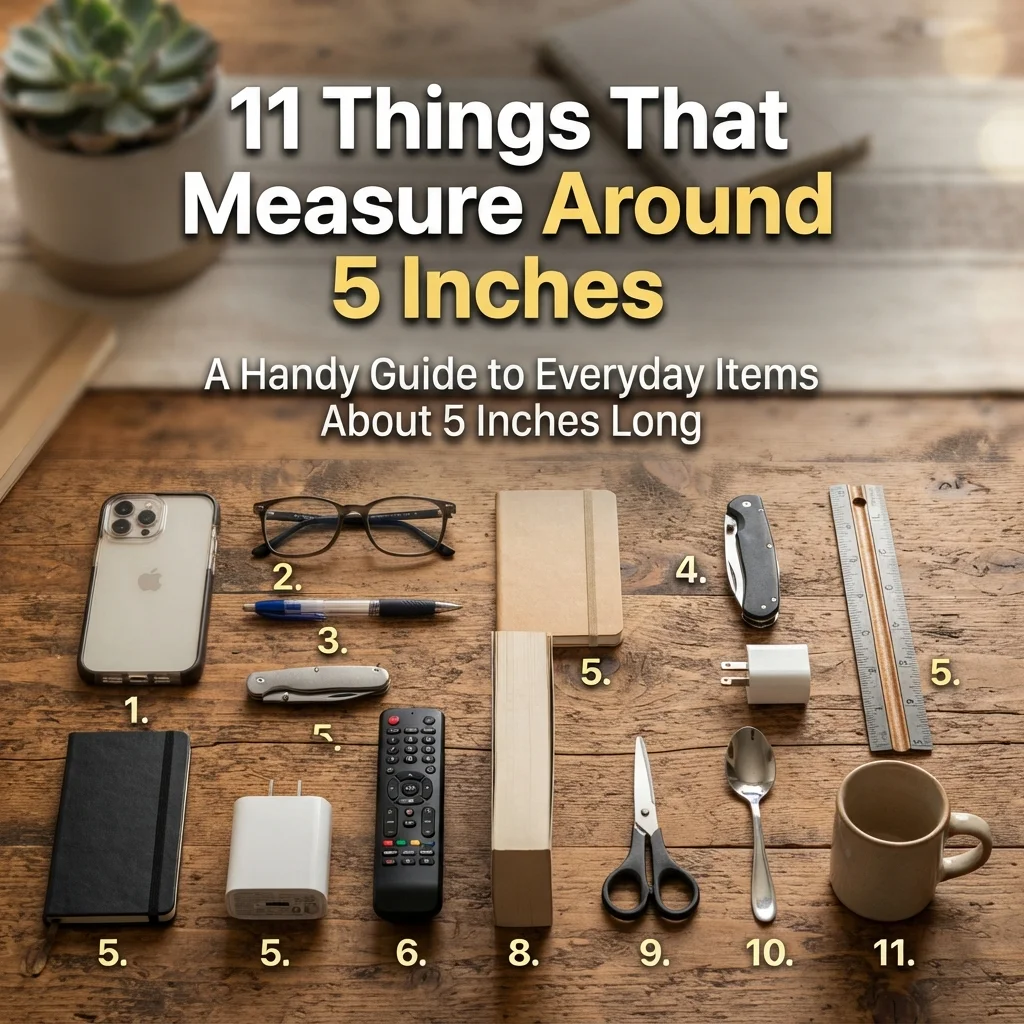 11 things that measure around 5 inches with familiar everyday size comparisons