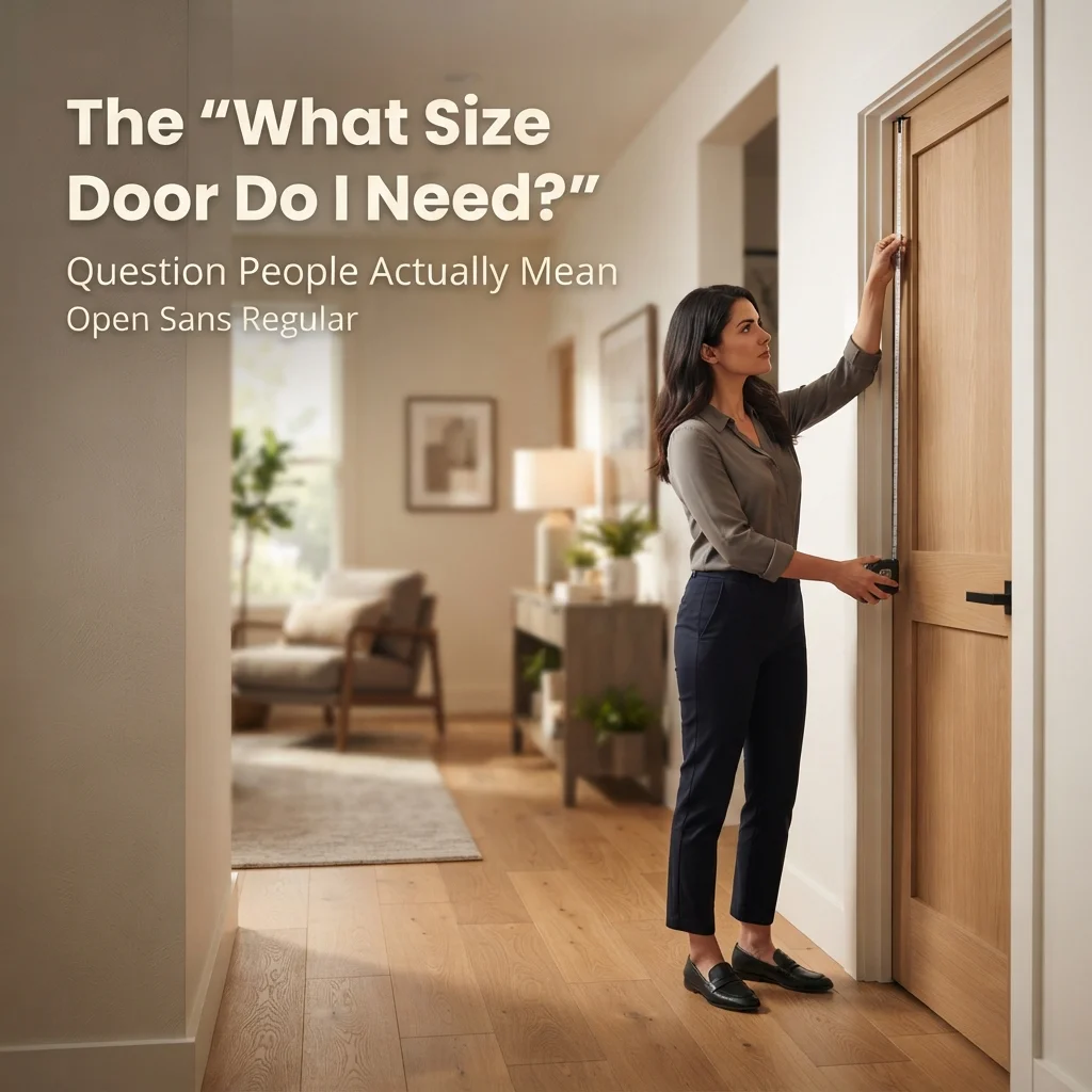 What size door do I need with common door height, width, and measurement guidance