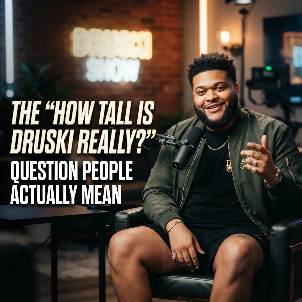 How tall is Druski really with a simple height comparison and measurement guide