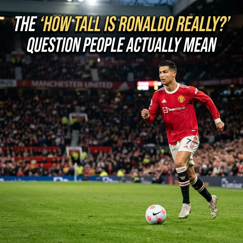 How tall is Ronaldo really with his reported height and simple height comparisons