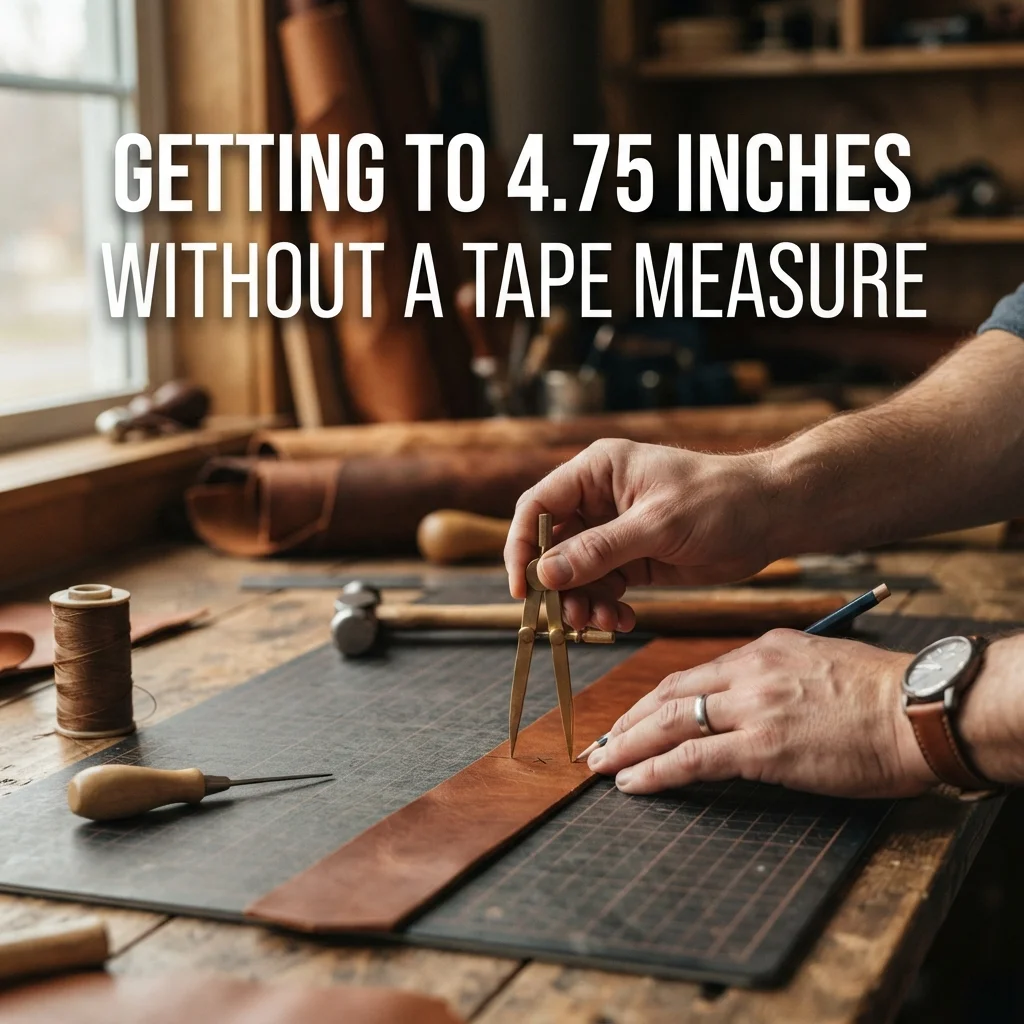 How to measure 4.75 inches without a tape measure using everyday objects