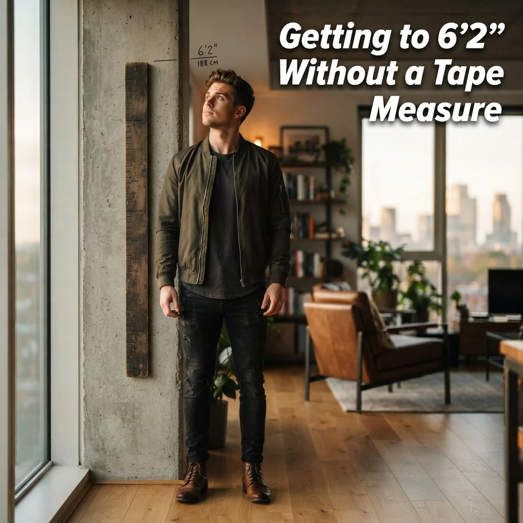 Getting to 6 feet 2 inches without a tape measure using everyday objects and size comparisons