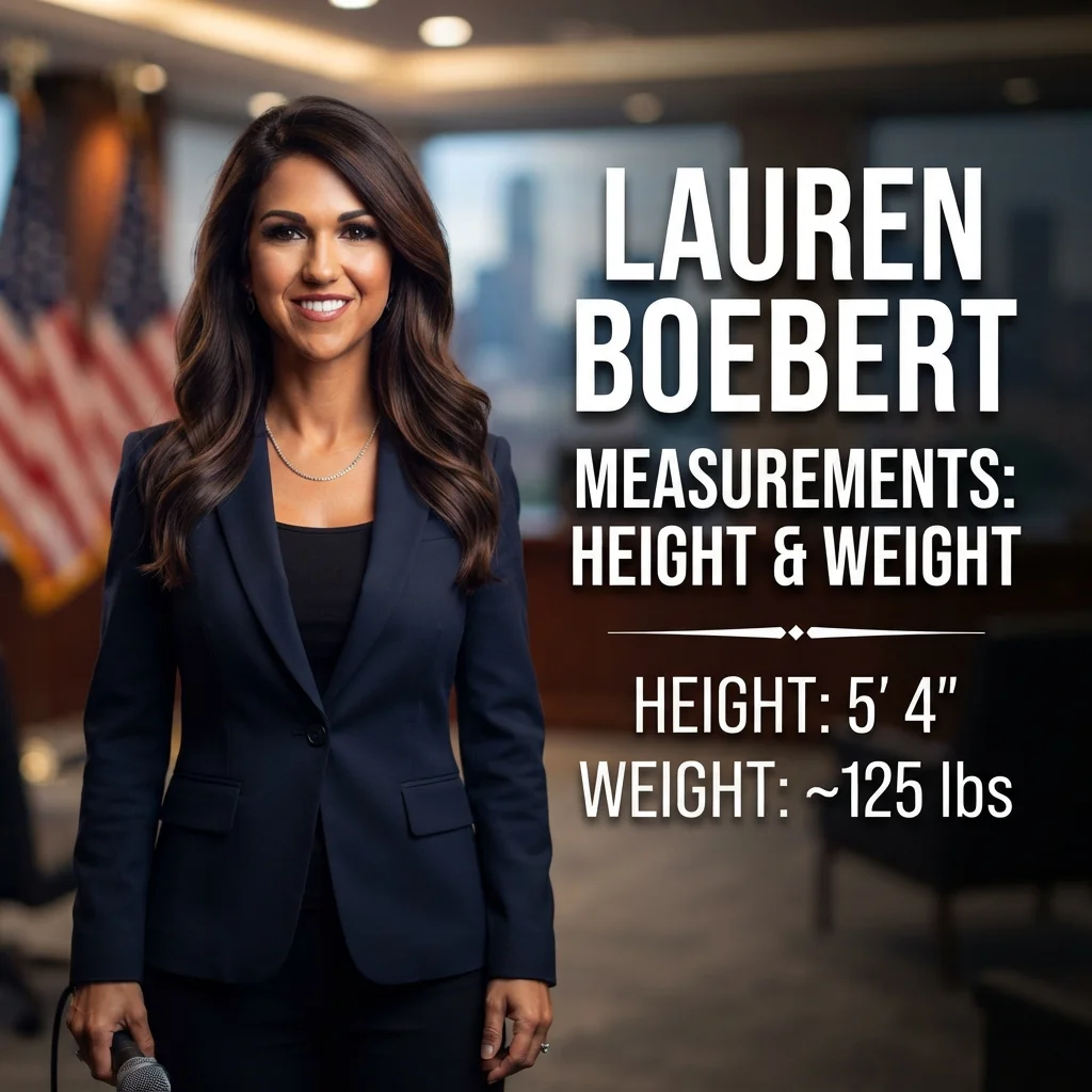 Lauren Boebert measurements with reported height, weight, and body size details