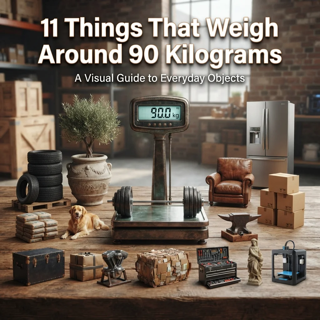 11 things that weigh around 90 kilograms with everyday weight comparisons