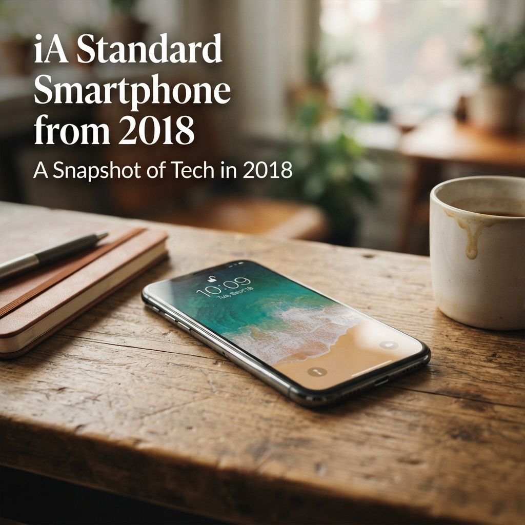 A standard smartphone from 2018 showing typical size and dimensions for an everyday compariso