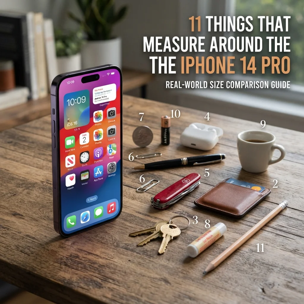 11 things that measure around the iPhone 14 Pro with everyday size comparisons