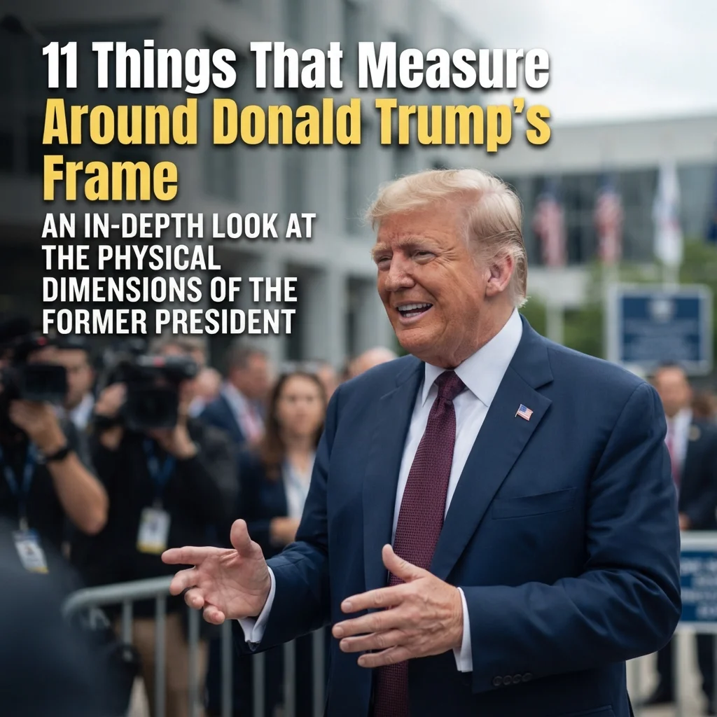11 things that measure around Donald Trump's frame with everyday height and size comparisons
