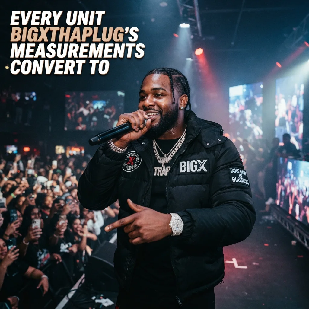 BigXthaPlug measurements converted to feet, inches, centimeters, pounds, and kilogram