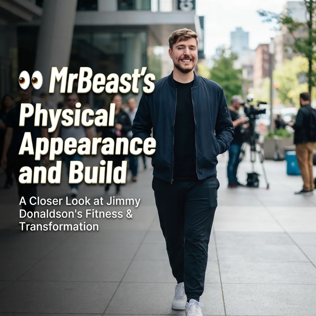 MrBeast’s physical appearance and build, highlighting his general physique and overall appearance
