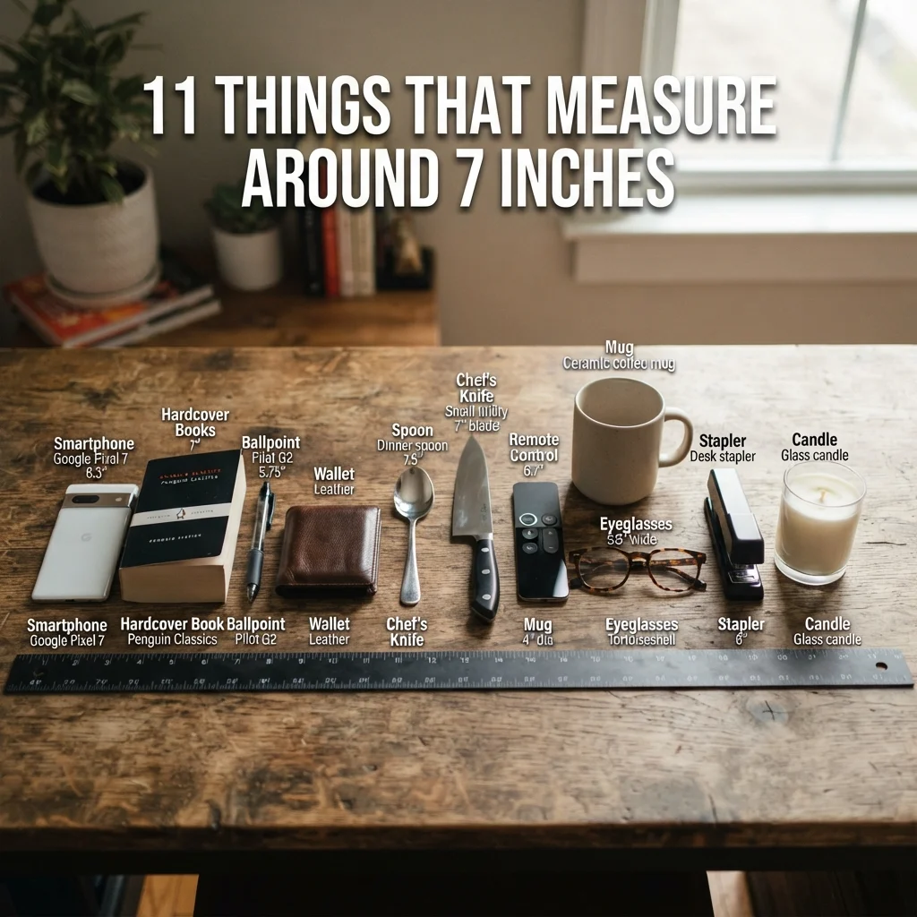 11 everyday objects that measure around 7 inches long for easy size comparison