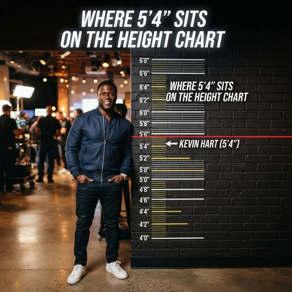 Where 5'4" sits on the height chart with simple height comparisons and measurements