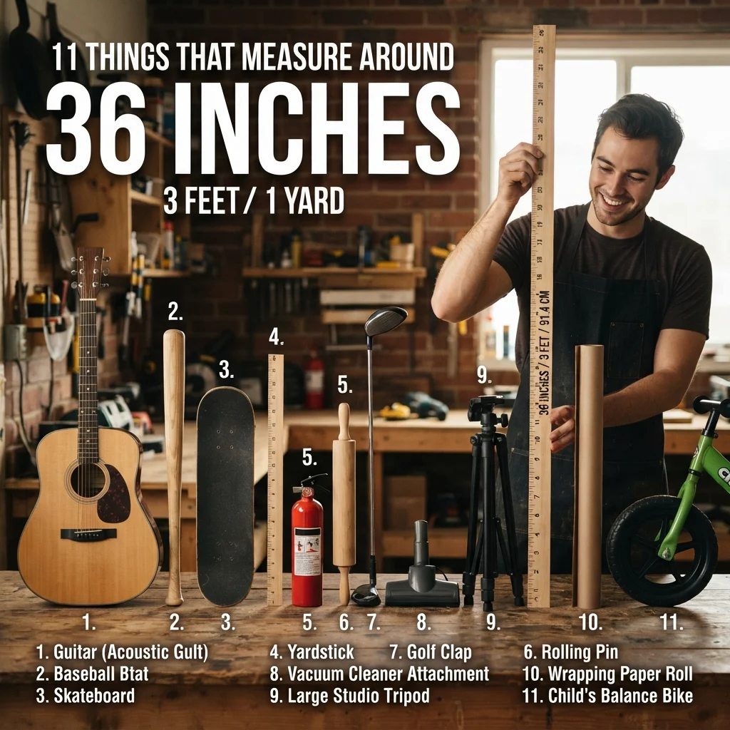 11 everyday things that measure around 36 inches, including common household objects and furniture
