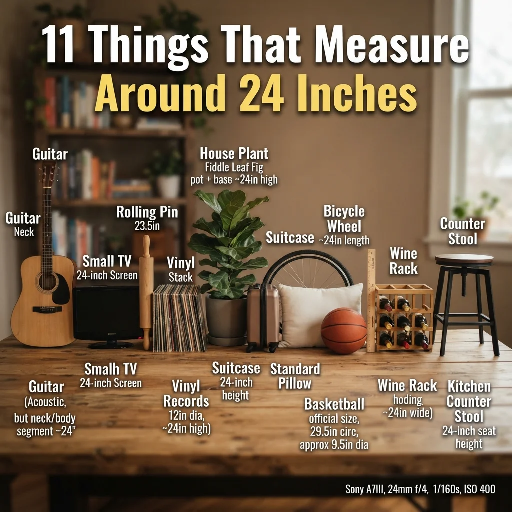 11 everyday objects that measure around 24 inches long for easy size comparison