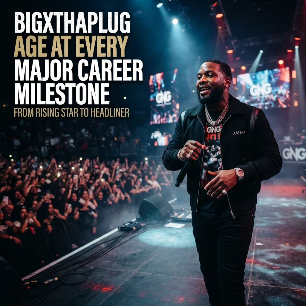 BigXthaPlug's age at major career milestones from his early music career through 2026