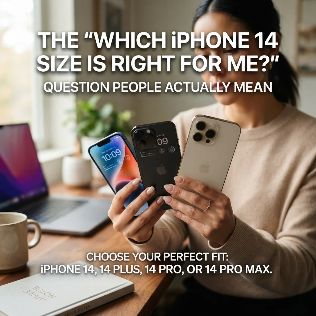 Which iPhone 14 size is right for me with model size, dimensions, and fit comparisons