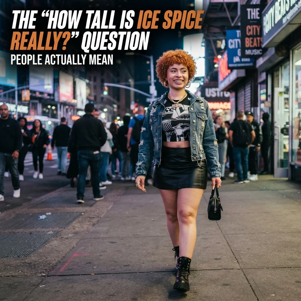 How tall is Ice Spice really with reported height and simple height comparisons