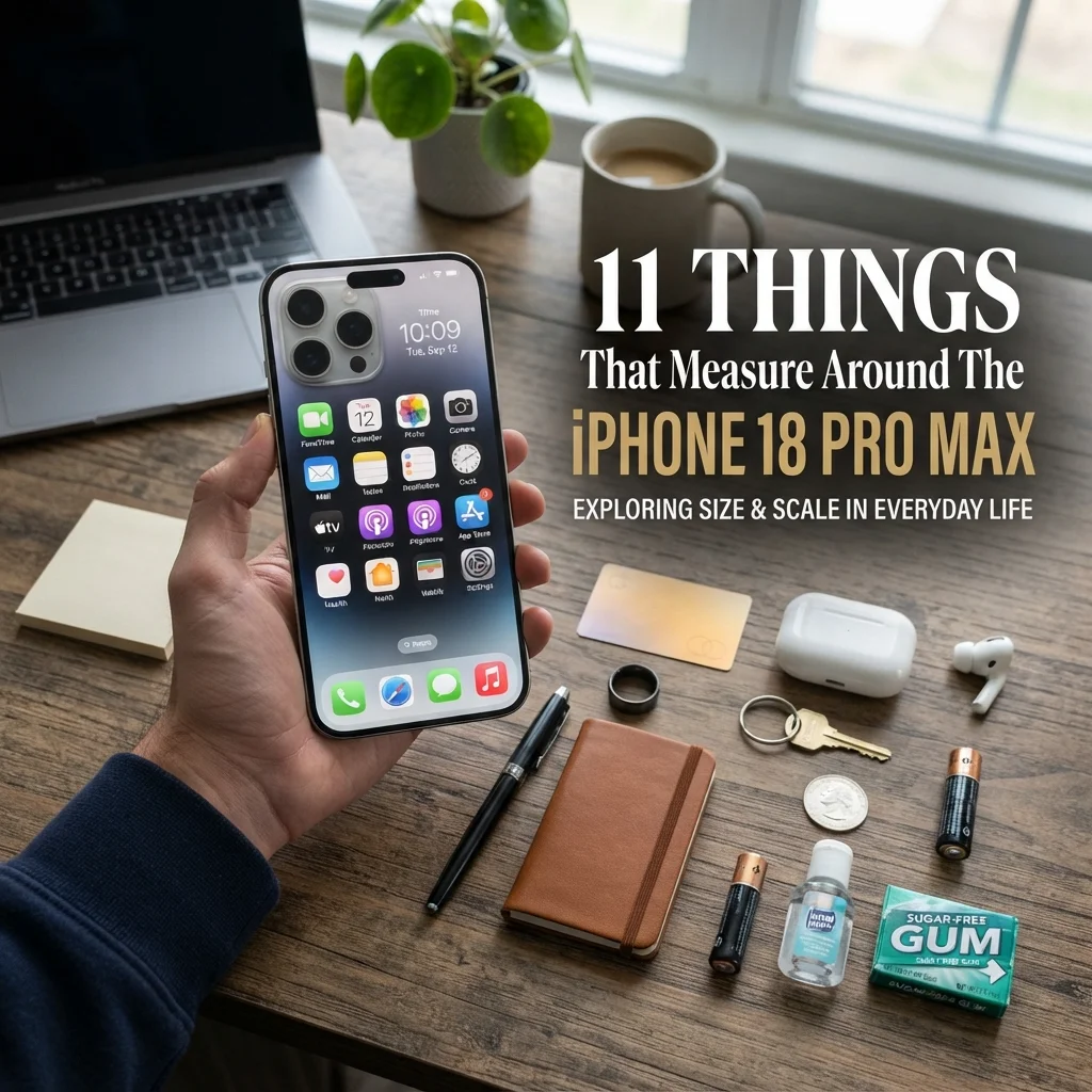 11 everyday objects and familiar measurements to help visualize the iPhone 18 Pro Max size