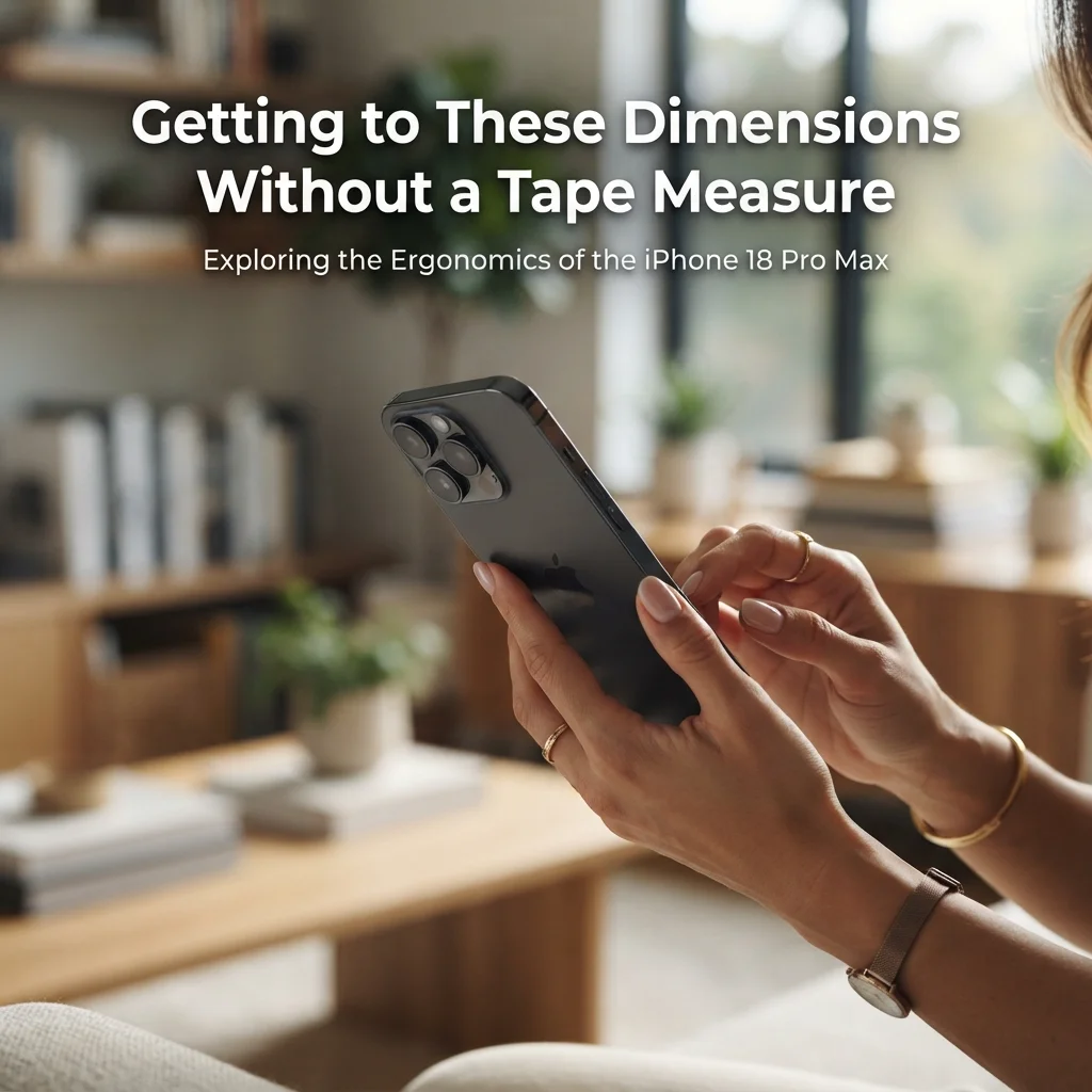 Visualizing iPhone 18 Pro Max dimensions using everyday objects without a tape measure
