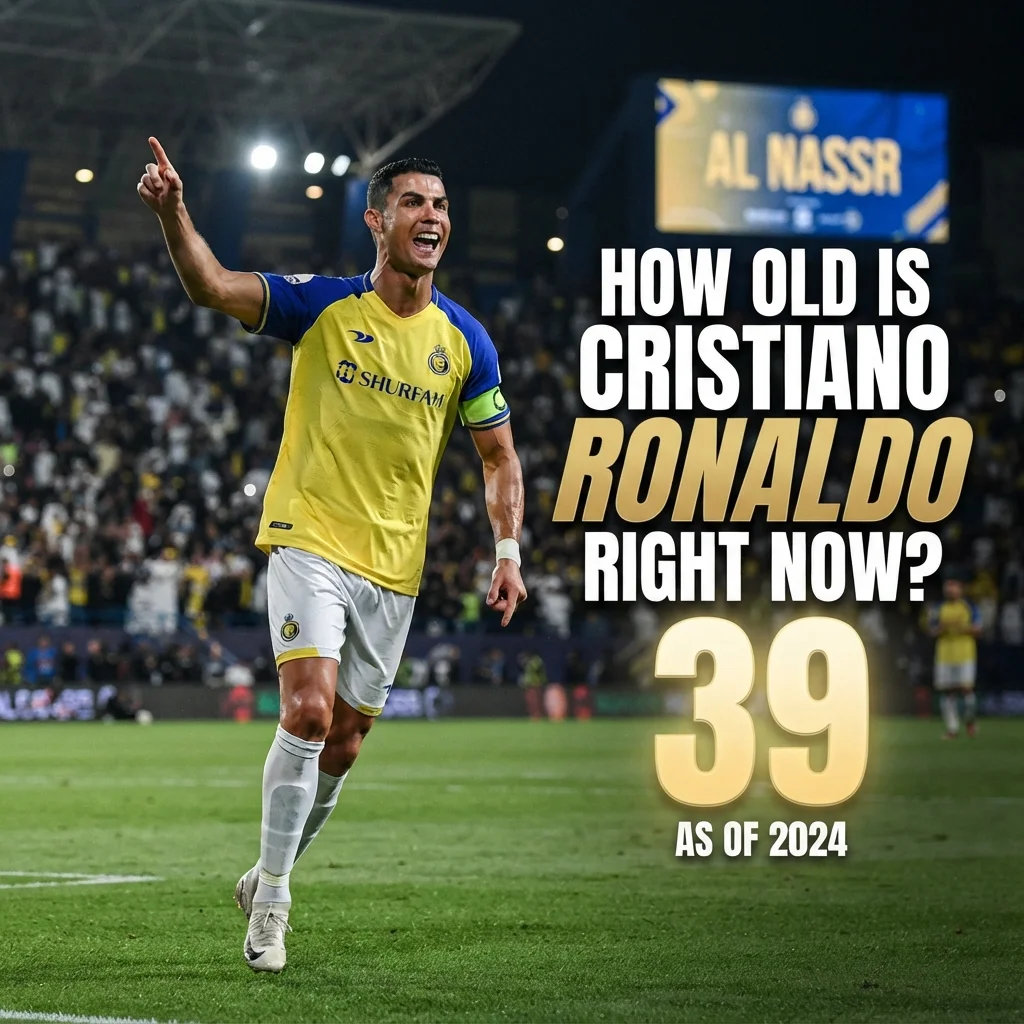 How old is Cristiano Ronaldo right now with his birth date and current age in 2026