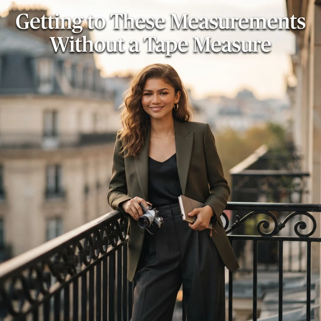 Visualizing Zendaya’s reported height and measurements using familiar everyday objects without a tape measure