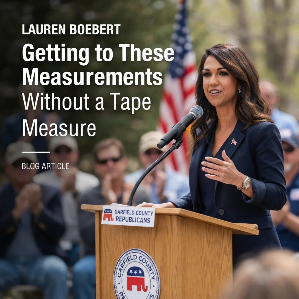 Visualizing Lauren Boebert measurements without a tape measure using everyday objects