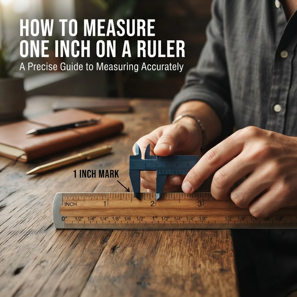  How to measure one inch on a ruler by identifying inch markings and measurement lines