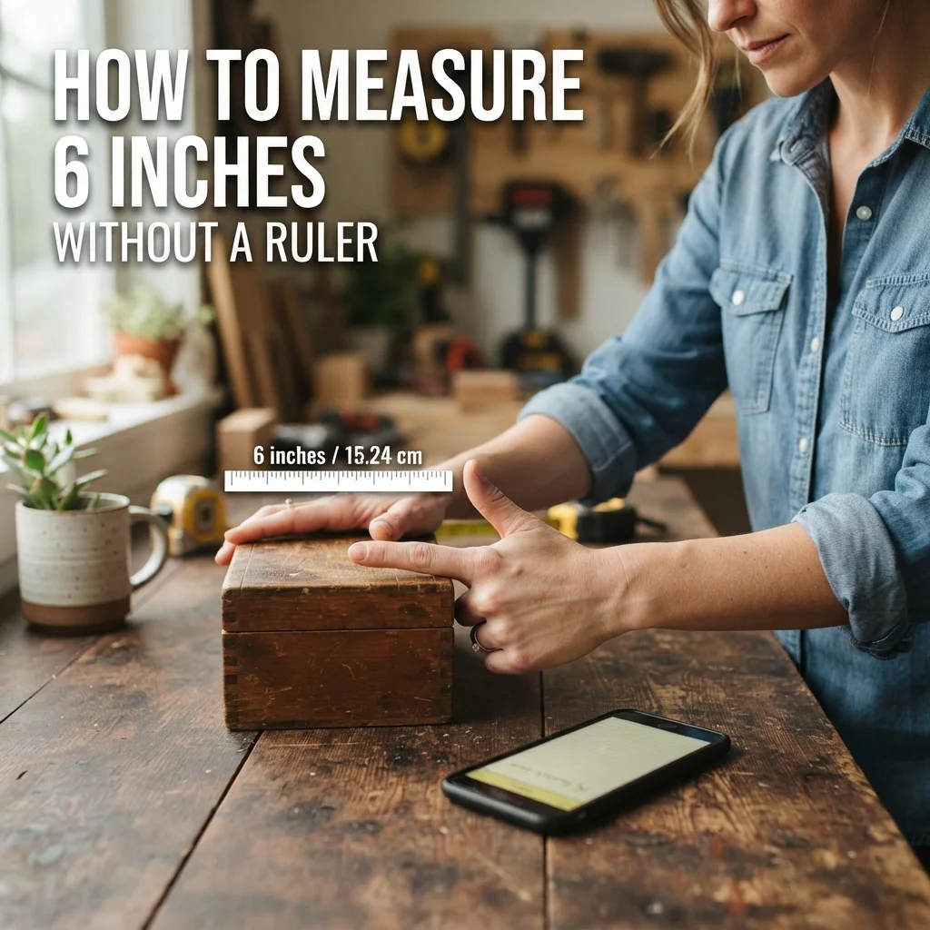 How to measure 6 inches without a ruler using common household objects and everyday size references