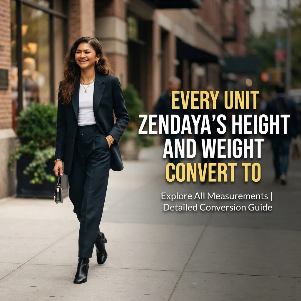  Zendaya’s reported height and weight converted into feet, inches, centimeters, pounds, and kilograms
