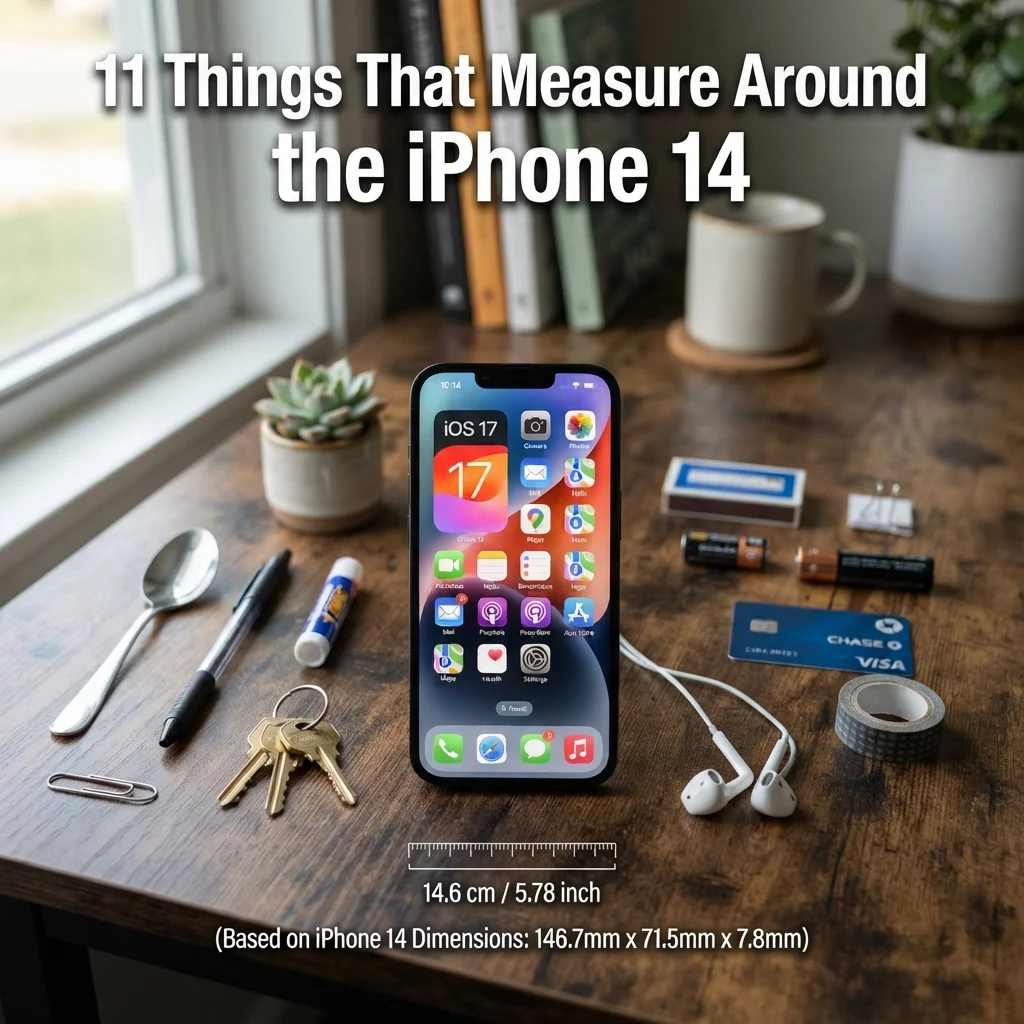 11 things that measure around the iPhone 14 with everyday size and dimension comparisons
