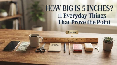 How big is 5 inches with 11 everyday objects used for size comparison