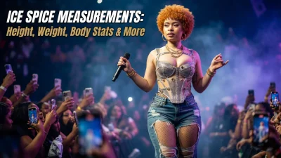 Ice Spice measurements with reported height, weight, and body stats