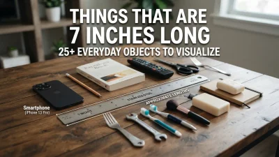 25+ things that are 7 inches long, featuring everyday objects for easy size comparison