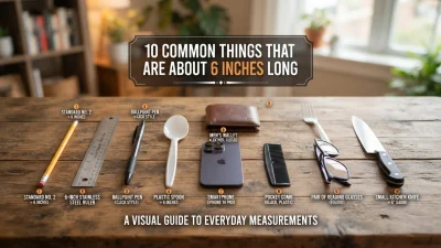 10 common household items that are about 6 inches long, with everyday size comparisons