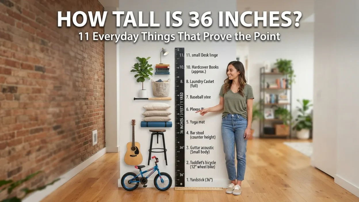 11 everyday objects that measure around 36 inches to help visualize three feet in real life