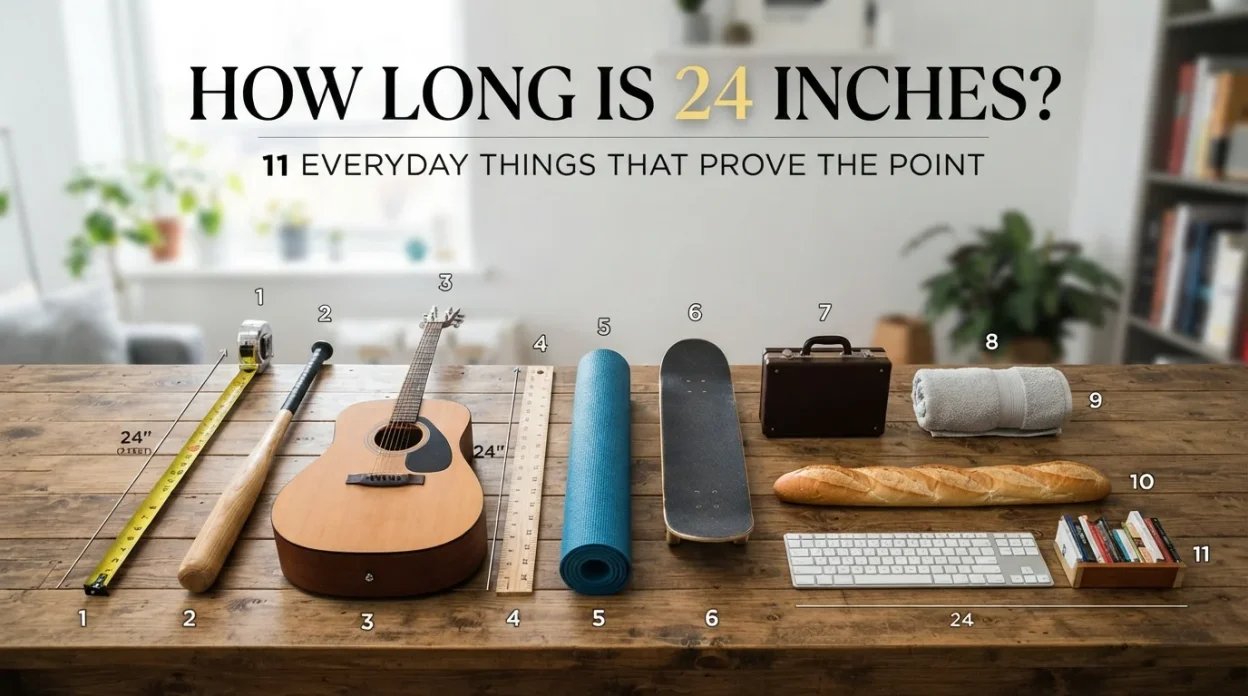 11 everyday objects that measure around 24 inches long to help visualize two feet