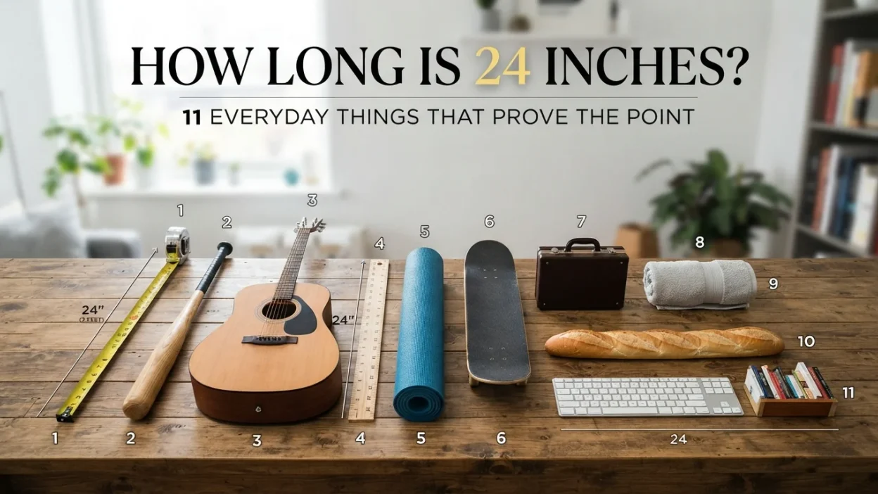 11 everyday objects that measure around 24 inches long to help visualize two feet