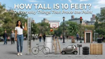 How tall is 10 feet with 12 everyday things that help visualize a 10-foot height