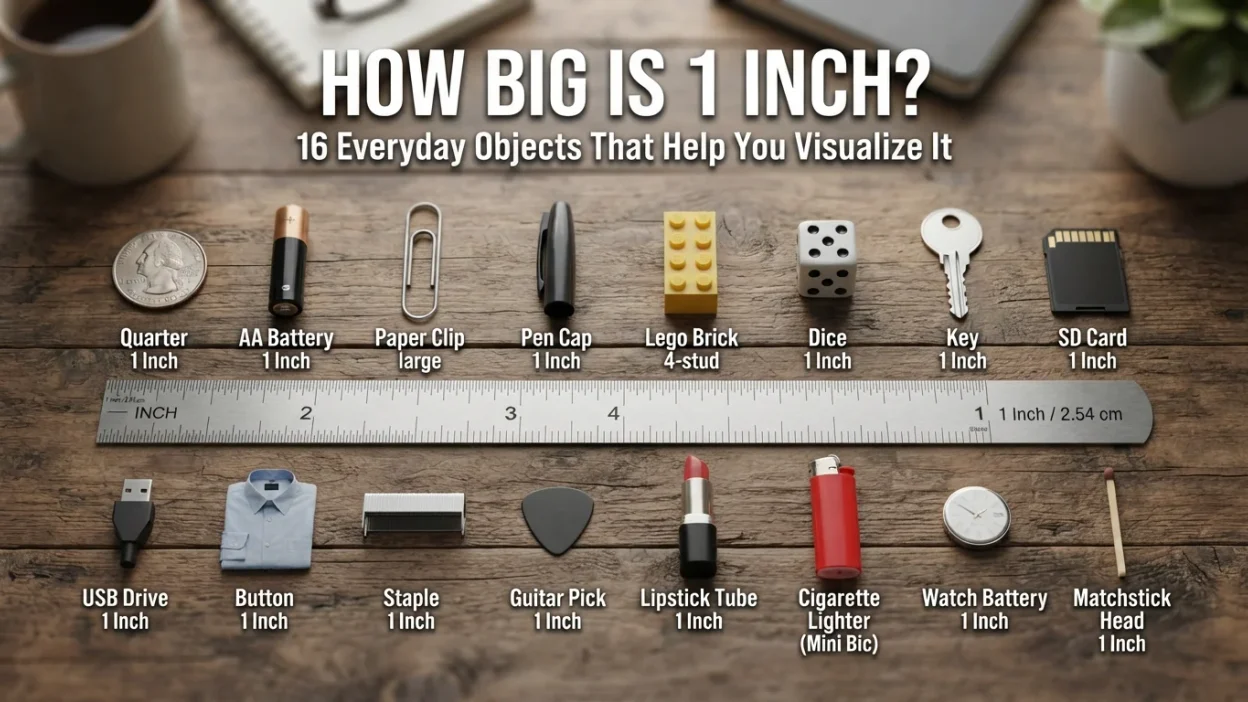 How big is 1 inch? 16 everyday objects that help visualize one inch in real life