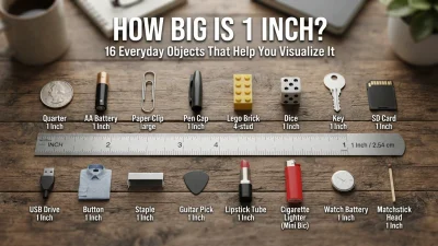 How big is 1 inch? 16 everyday objects that help visualize one inch in real life